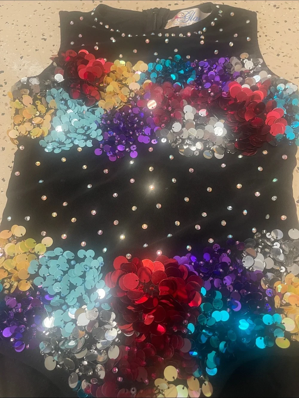 vintage sequined bodysuit GLAMOROUS XL girls